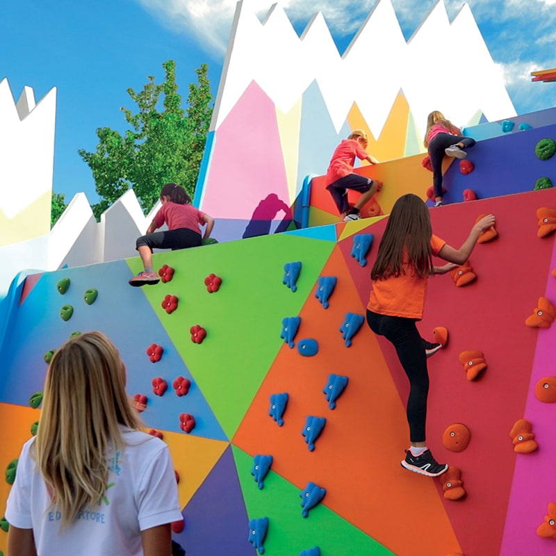 children climbing
