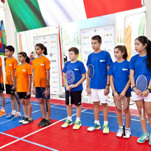 Badminton exhibition Italy-India - 11