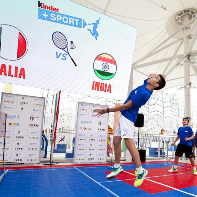 Badminton exhibition Italy-India - 14