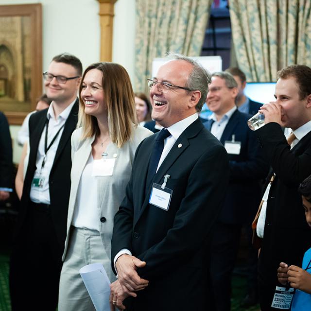 Celebrating Kinder Joy of moving in the UK Houses of Parliament 