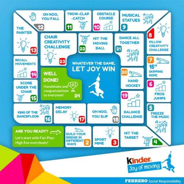 Kinder Joy of moving board game