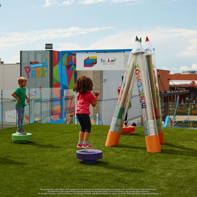The first Kinder Joy of moving Park is at Vicolungo the Style Outlets