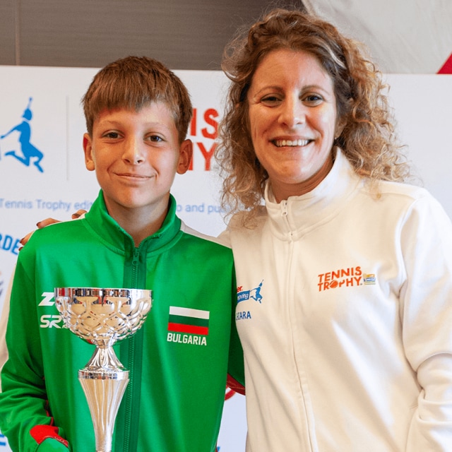 a boy and a woman during a kinder joy of moving event