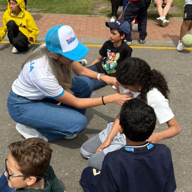 kids during a kinder joy of moving event