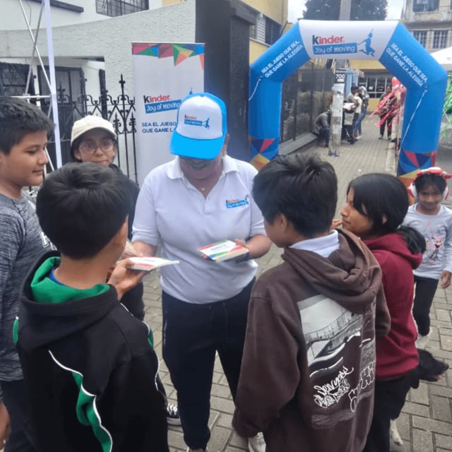 kids during a kinder joy of moving event