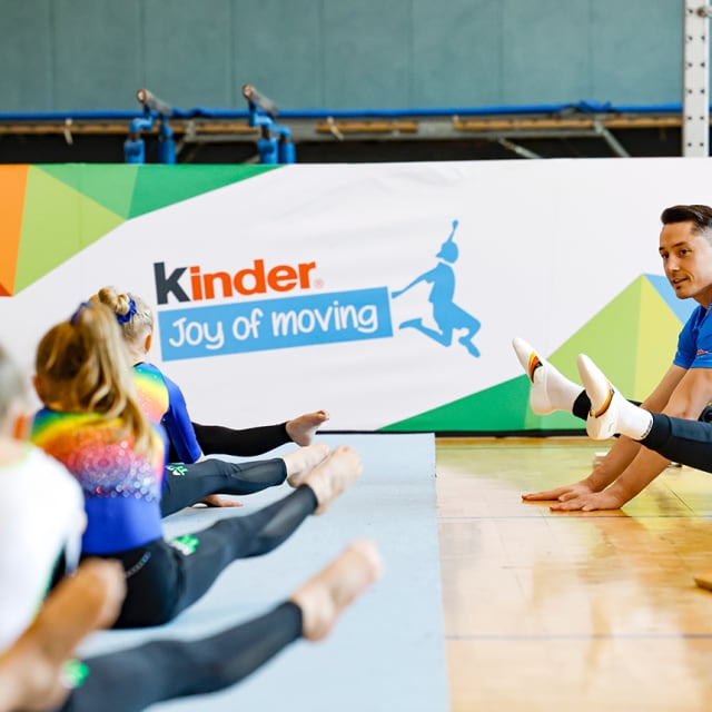 kids during a kinder joy of moving event