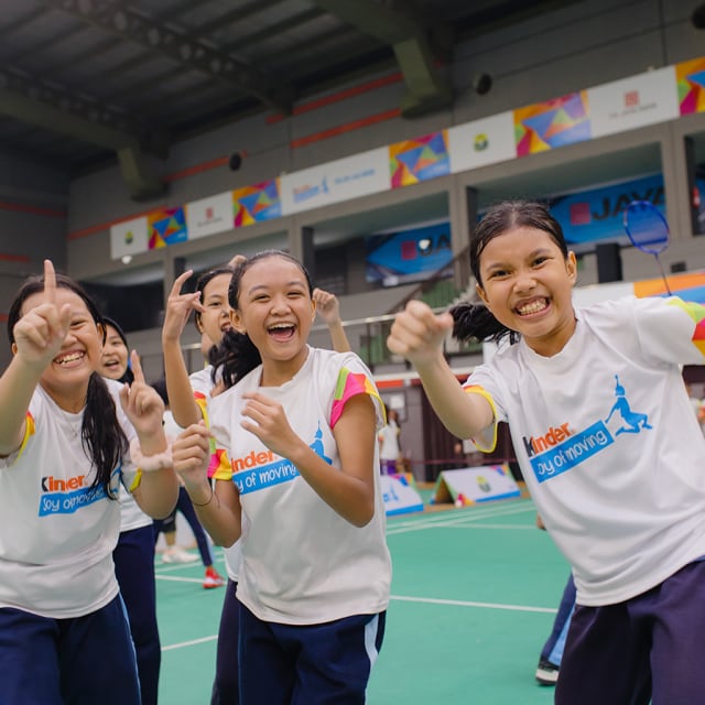 girls smiling
