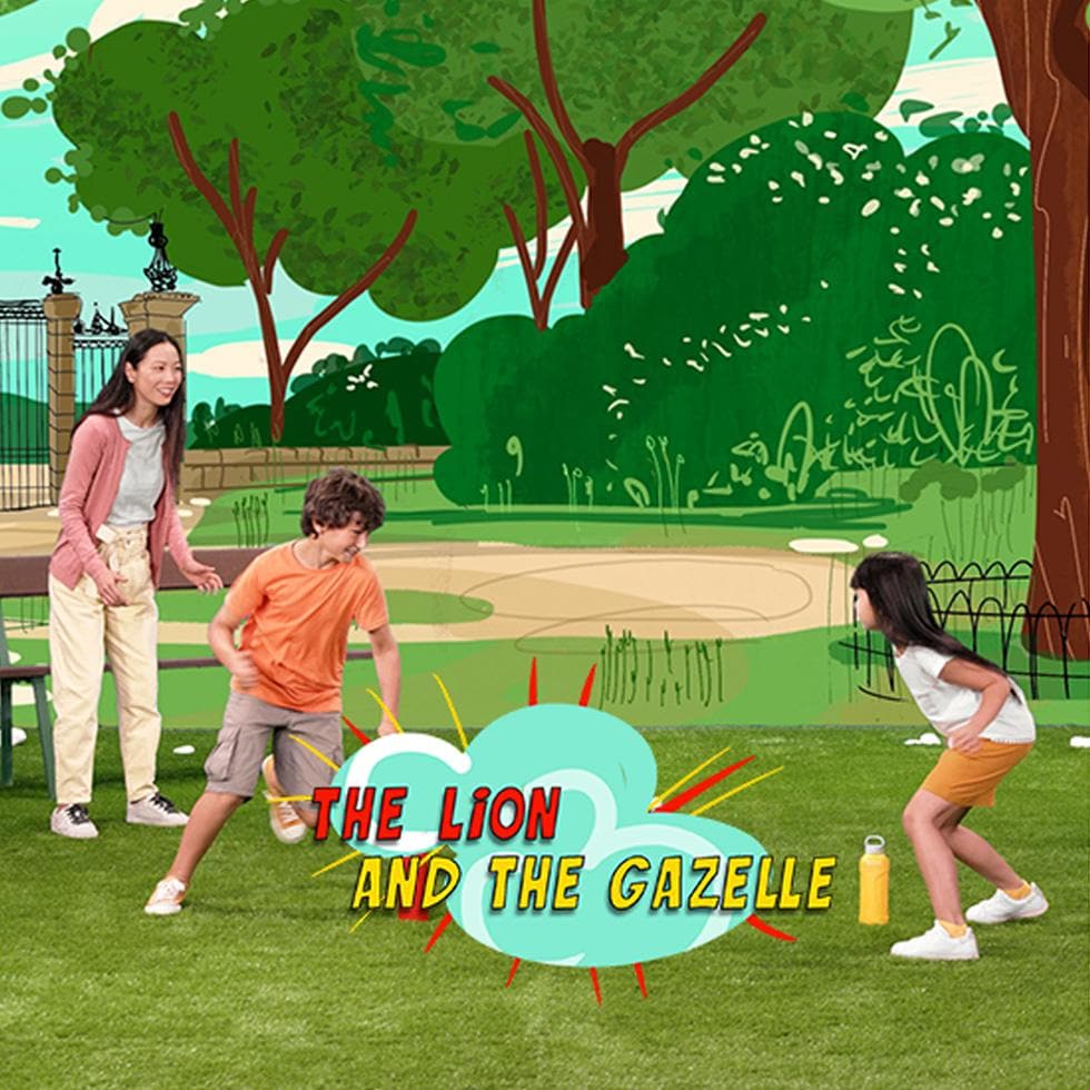 The lion and the gazelle